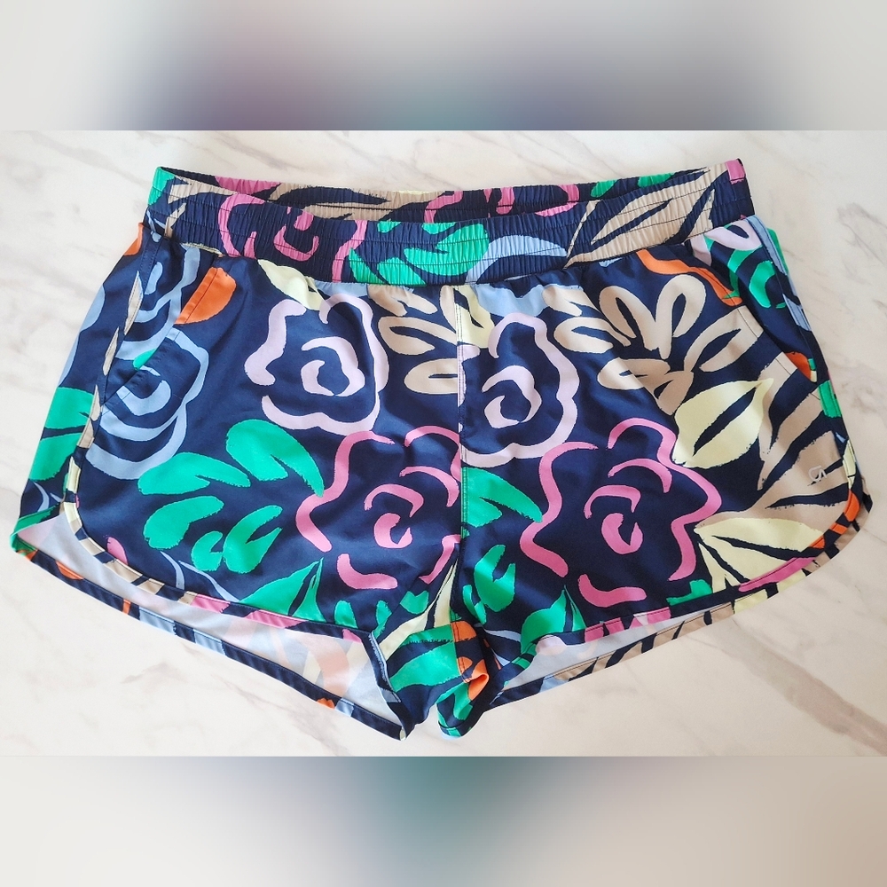 GapFit Colorful Floral Lined Shorts (XL)